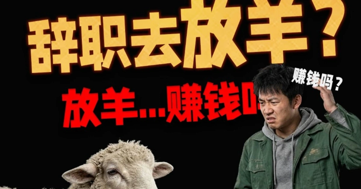 月薪1.6万草原放羊，看似乌托邦实为DTC农业流量套利